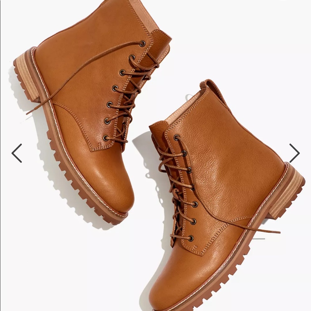 Madewell Clair Lace-up Boot in leather